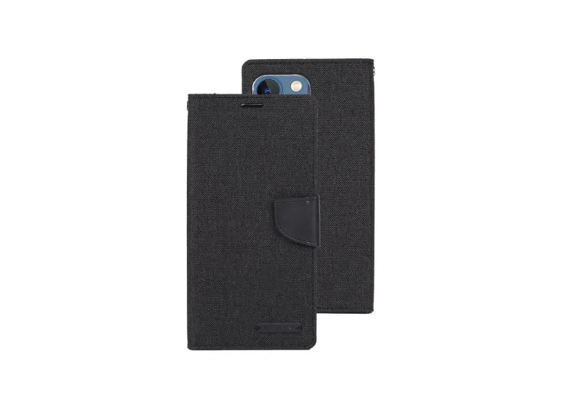 GOOSPERY CANVAS DIARY CASE IPHONE 14 PLUS - BLACK