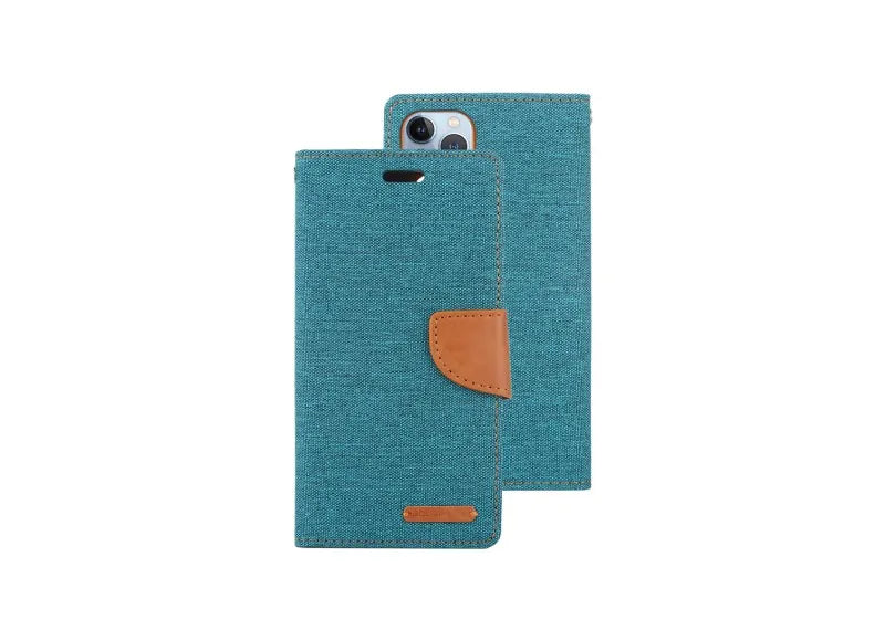 GOOSPERY CANVAS DIARY CASE IPHONE 14 PRO - GREEN