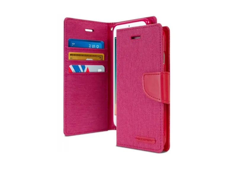 GOOSPERY CANVAS DIARY CASE SAMSUNG A40 - PINK