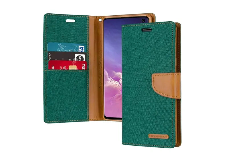 GOOSPERY CANVAS DIARY CASE SAMSUNG S10 - GREEN