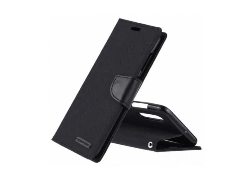Goospery Case Canvas Diary for Samsung Galaxy A70/A70S Black