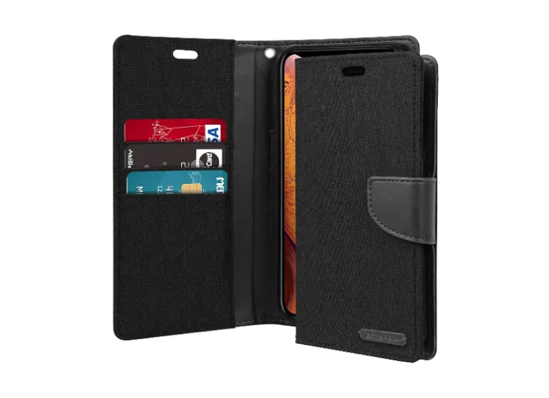 Goospery Θήκη Canvas Diary για Samsung Galaxy S20 Ultra Μαύρο