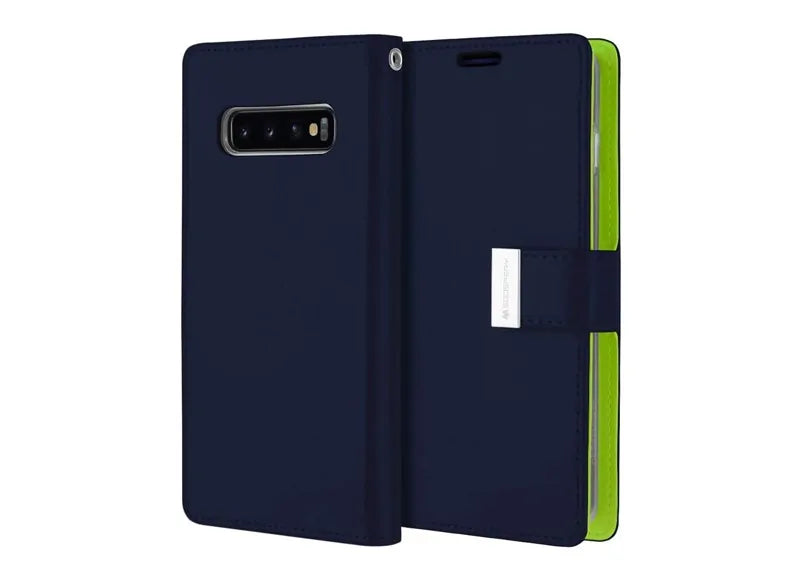 GOOSPERY DETACHABLE DIARY CASE SAMSUNG GALAXY S10 - NAVY BLUE