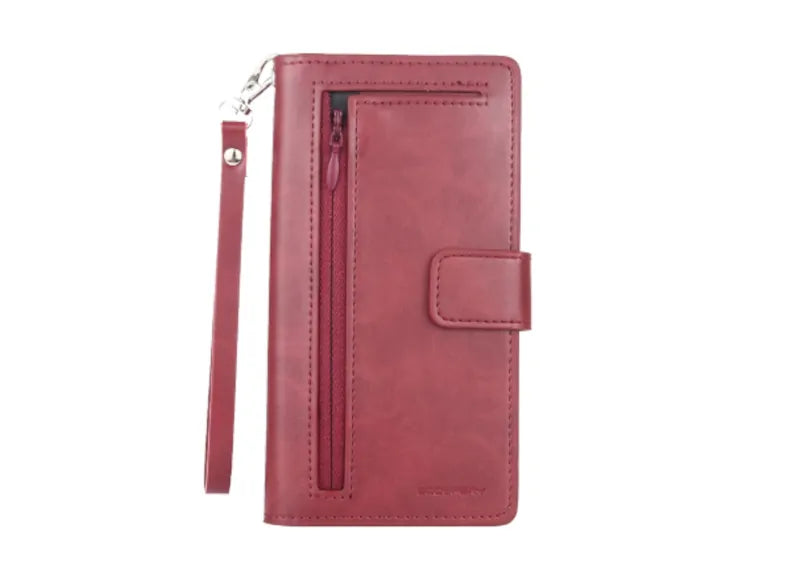 Goospery Θήκη Detachable Diary για Samsung Galaxy S10 Wine Red