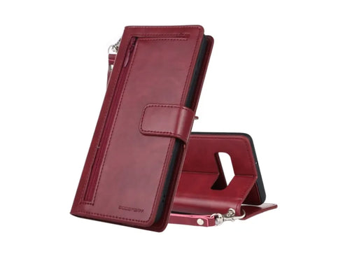 Goospery Θήκη Detachable Diary για Samsung Galaxy S10 Wine Red