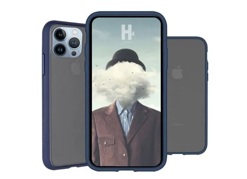 GOOSPERY PEACH GARDEN BUMPER CASE IPHONE 13 PRO MAX - NAVY BLUE