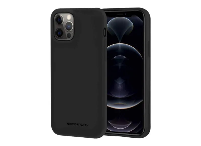 GOOSPERY PURE SILICONE IPHONE 12 PRO MAX ΘΗΚΗ ΚΙΝΗΤΟΥ (BLACK)
