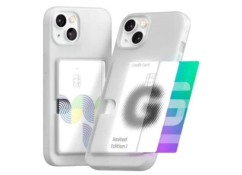 GOOSPERY RAIL 2 CARD ΘΗΚΗ ΚΙΝΗΤΟΥ ΓΙΑ IPHONE 13 MATT CLEAR