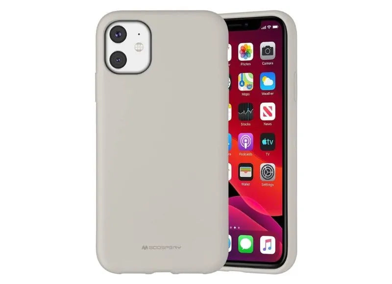 GOOSPERY SILICONE CASE FOR IPHONE 11 (STONE)