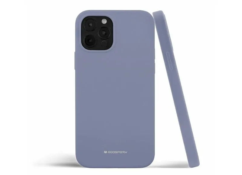 Goospery Θήκη Silicone για iPhone 12 Pro Max Lavender Grey