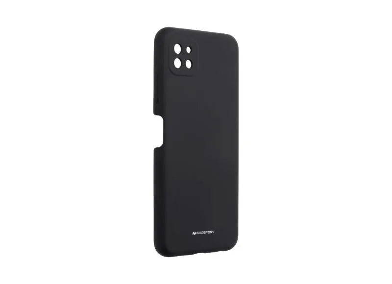 GOOSPERY SILICONE CASE FOR SAMSUNG A22 5G (BLACK)