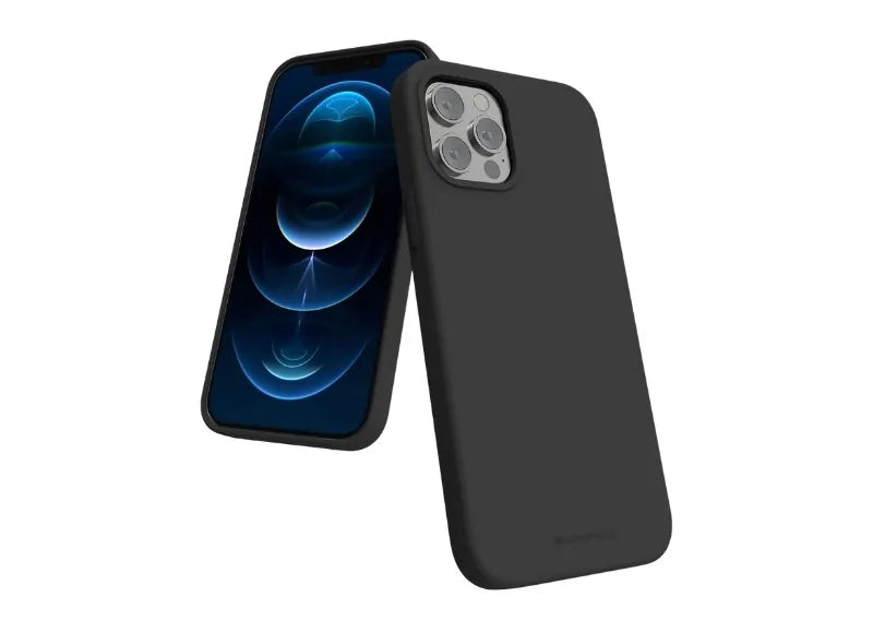 Goospery Θήκη Silicone για iPhone 12 Pro Max Μαύρο