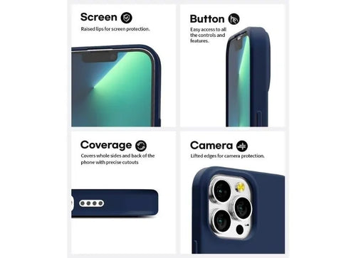 Goospery Θήκη Soft Feeling για iPhone 13 Pro Max Midnight Blue