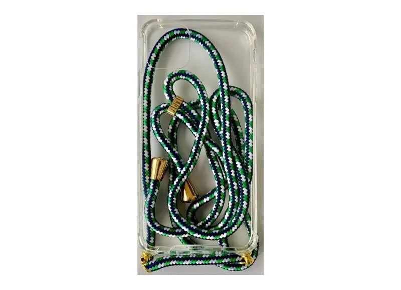 GOOSPERY CLEAR CASE WITH STRAP IPHONE 11 PRO MAX / XS MAX - NAVY GREEN