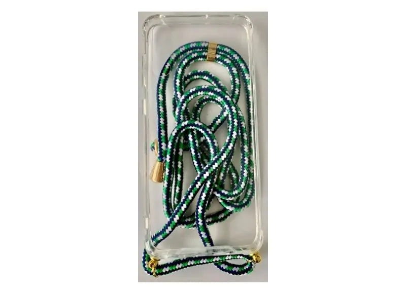 GOOSPERY CLEAR CASE WITH STRAP SAMSUNG A50/A50S - NAVY GREEN