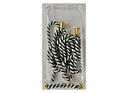 Goospery Case Clear With Strap for Samsung Galaxy A70 Black/White