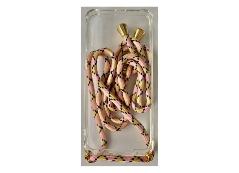 GOOSPERY CLEAR CASE WITH STRAP SAMSUNG A70 - PINK