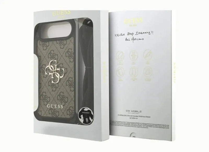 GUESS 4G BIG LOGO CORD STAP CROSSBODY IPHONE AIR ΘΗΚΗ KINHTOY (BROWN)