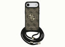 Guess Θήκη 4G Big Logo Cord Stap Crossbody για iPhone Air Kinhtoy Καφέ