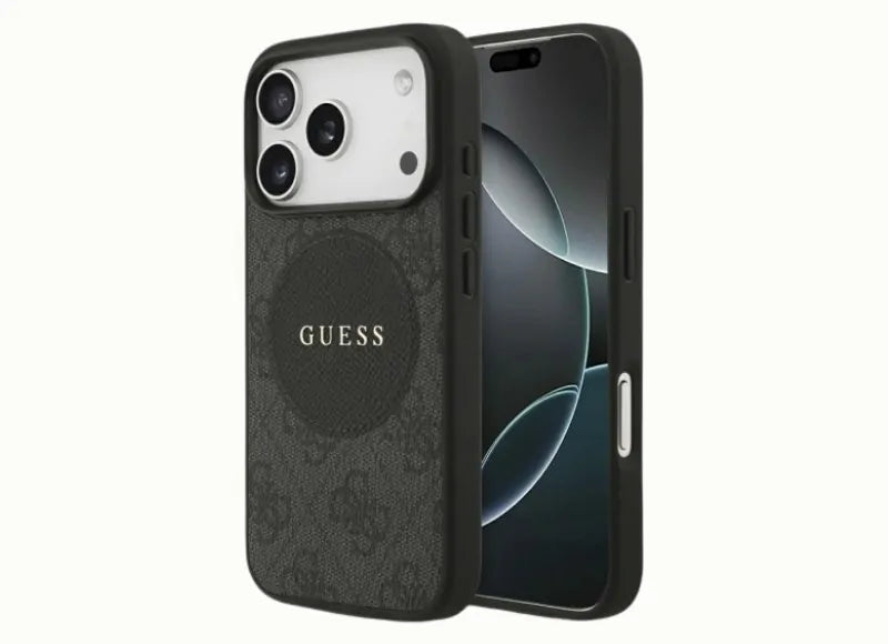 GUESS 4G CIRCLE CLASSIC LOGO MAGSAFE IPHONE 17 PRO ΘΗΚΗ ΚΙΝΗΤΟΥ (BLACK)