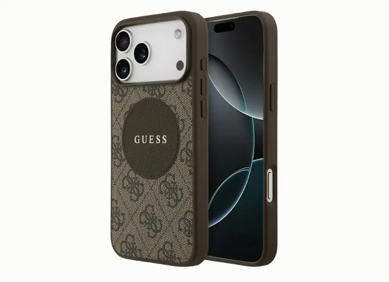 GUESS 4G CIRCLE CLASSIC LOGO MAGSAFE IPHONE 17 PRO MAX ΘΗΚΗ ΚΙΝΗΤΟΥ (BROWN)