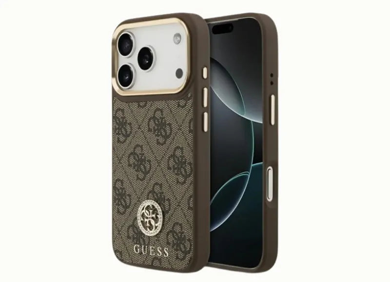 GUESS 4G STRASS LOGO MAGSAFE IPHONE 17 PRO ΘΗΚΗ ΚΙΝΗΤΟΥ (BROWN)
