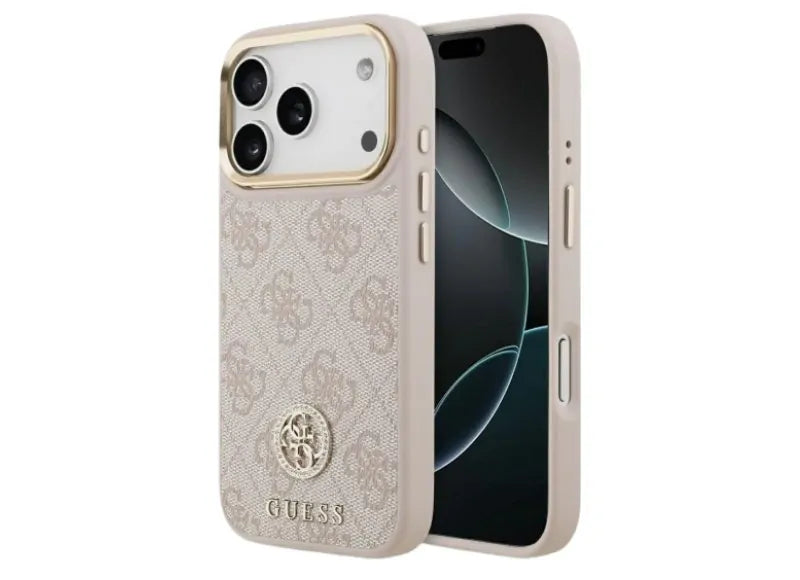 GUESS 4G STRASS LOGO MAGSAFE IPHONE 17 PRO ΘΗΚΗ ΚΙΝΗΤΟΥ (PINK)