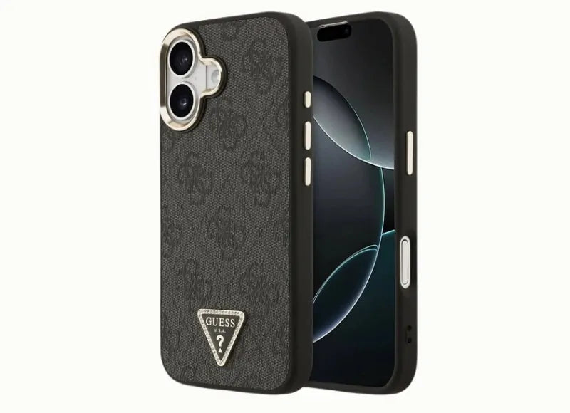 GUESS 4G TRIANGLE LOGO MAGSAFE IPHONE 17 ΘΗΚΗ KINHTOY (BLACK)