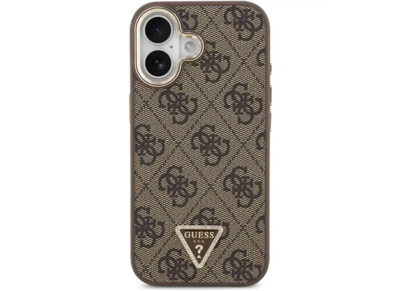 GUESS 4G TRIANGLE LOGO MAGSAFE ΘΗΚΗ ΓΙΑ IPHONE 17 (ΧΡΥΣΟΚΑΦΕ)
