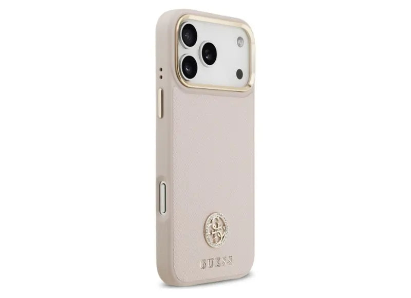 GUESS GRAINED STRASS LOGO MAGSAFE ΘΗΚΗ ΓΙΑ IPHONE 17 PRO MAX (PINK)