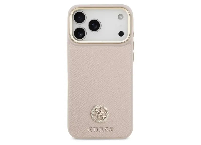 GUESS GRAINED STRASS LOGO MAGSAFE ΘΗΚΗ ΓΙΑ IPHONE 17 PRO MAX (PINK)