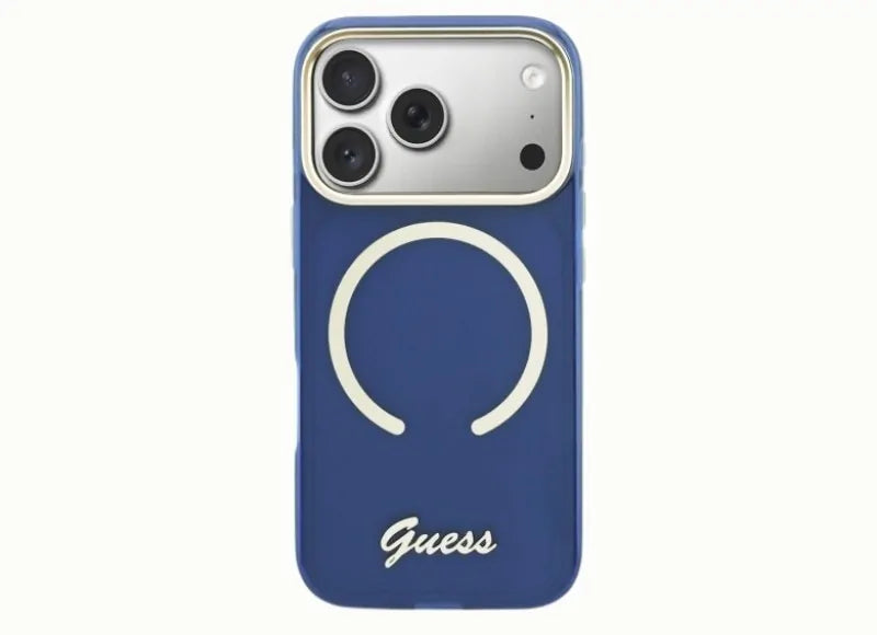 GUESS IML SCRIPT METAL MAGSAFE IPHONE 17 PRO ΘΗΚΗ ΚΙΝΗΤΟΥ (BLUE)