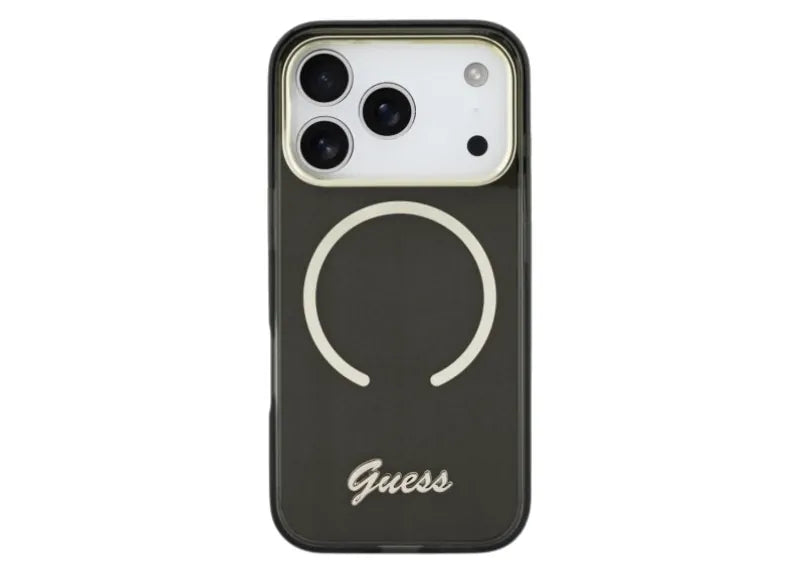 GUESS IML SCRIPT METAL MAGSAFE IPHONE 17 PRO MAX ΘΗΚΗ ΚΙΝΗΤΟΥ (BLACK)