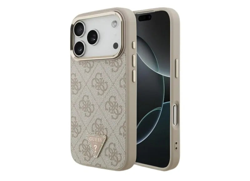 GUESS MAGSAFE 4G TRIANGLE LOGO IPHONE 17 PRO ΘΗΚΗ ΚΙΝΗΤΟΥ (ROSE GOLD)