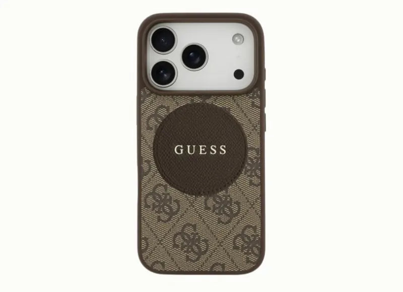 GUESS PERFORATED 4G CIRCLE CLASSIC LOGO MAGSAFE IPHONE 17 PRO ΘΗΚΗ ΚΙΝΗΤΟΥ (BROWN)