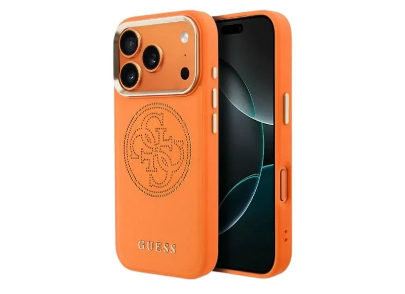 GUESS PERFORATED 4G MAGSAFE IPHONE 17 PRO ΘΗΚΗ ΚΙΝΗΤΟΥ (ORANGE)