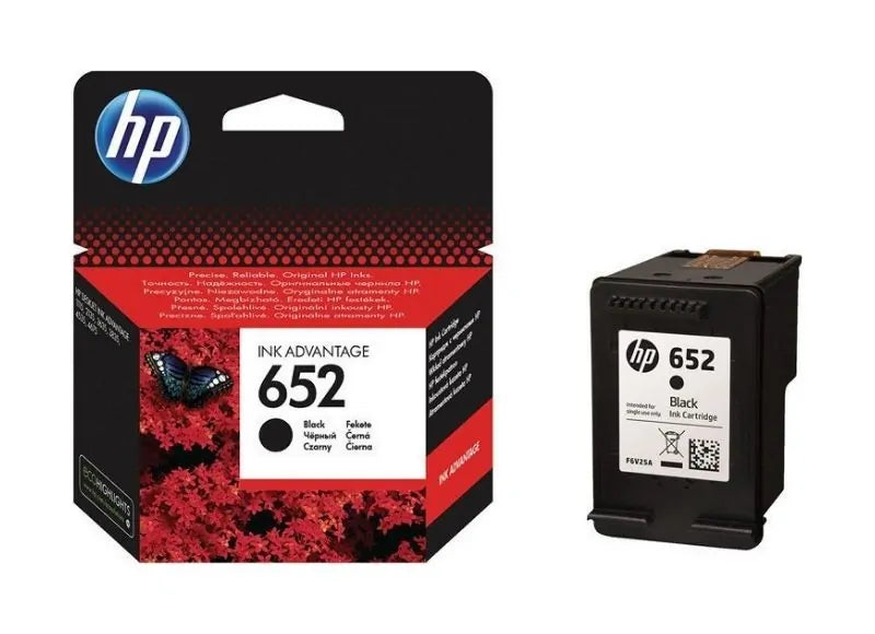 HP 652 BLACK INK CARTRIDGE (F6V25A)