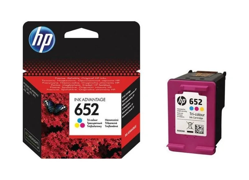 HP Μελάνι 652 F6V24A Τρίχρωμο