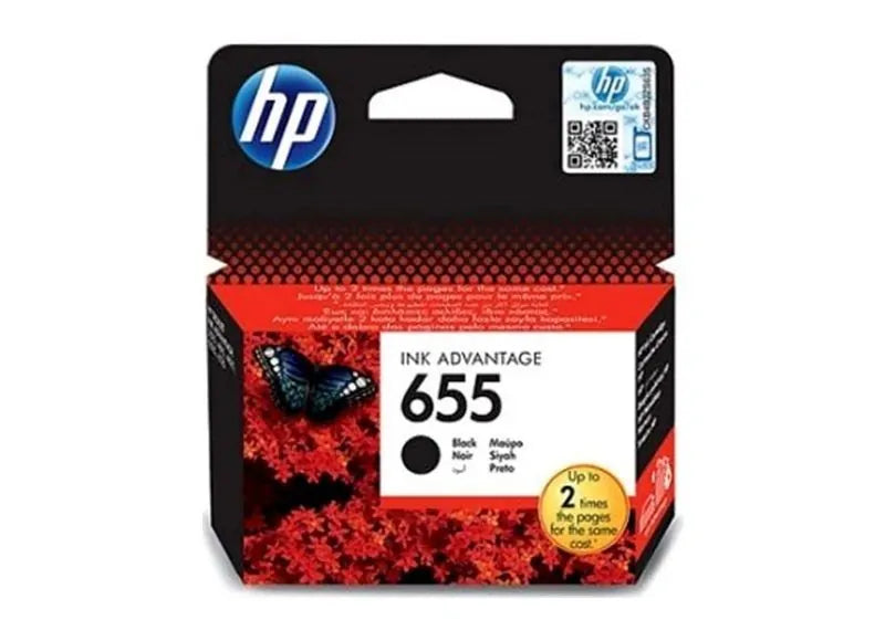 HP 655 BLACK INK CARTRIDGE (CZ109A)