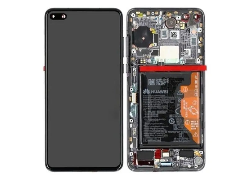Genuine Screen Huawei P40 Black with battery (Huawei Service Pack 02353MFA)