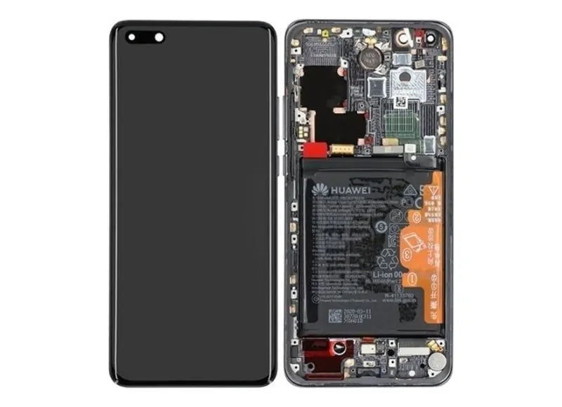 Genuine Screen Huawei P40 Pro Black with battery (Huawei Service Pack 02353PJG)