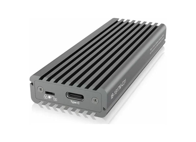 ICYBOX ALUMINIUM Case for TYPE C M.2 NVME SSD Hard Drive