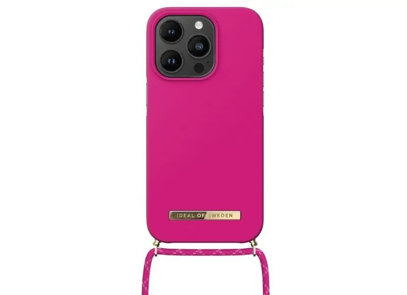 IDEAL OF SWEDEN NECKLACE CASE ORDINARY IPHONE 14 PRO (HYPER PINK)