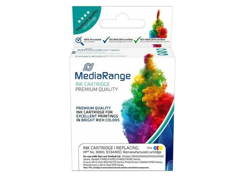 MediaRange Μελάνι Συμβατό για Εκτυπωτές HP NO.300XL Έγχρωμο