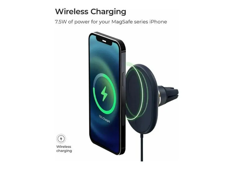 iOttie Βάση Αυτοκινήτου Velox Magnetic Wireless Air Vent Mount Μαύρο