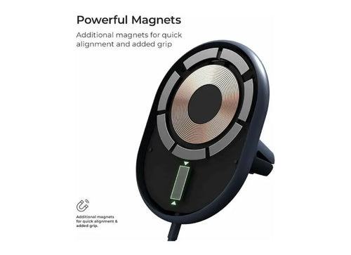 iOttie Βάση Αυτοκινήτου Velox Magnetic Wireless Air Vent Mount Μαύρο