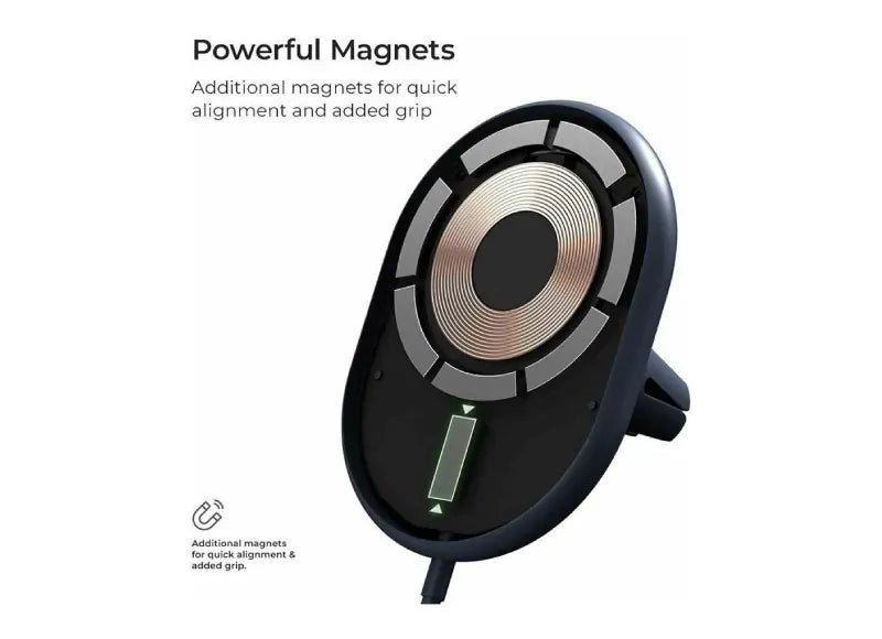 IOTTIE VELOX MAGNETIC WIRELESS AIR VENT MOUNT - BLACK