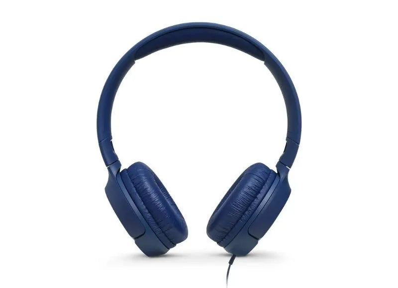 JBL Ενσύρματα Ακουστικά Κεφαλής Tune 500 On-Ear Universal & 1-Button Mic/Rem Μπλε