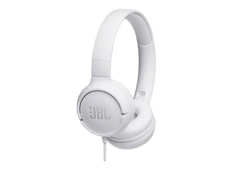 JBL TUNE 500 (ON-EAR) HEADPHONES & MIC (UNIVERSAL) - 3.5mm JACK (WHITE)