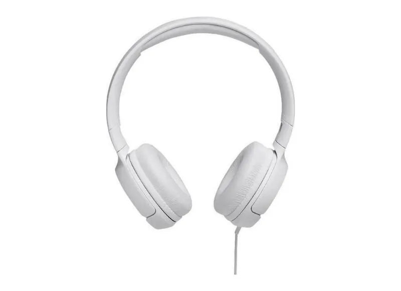 JBL TUNE 500 (ON-EAR) HEADPHONES & MIC (UNIVERSAL) - 3.5mm JACK (WHITE)